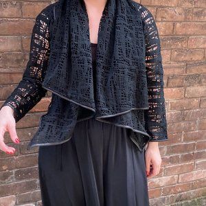 Ports 1961 Black Lace Blazer